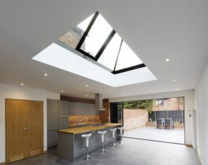 سقف شیشه‌ای متحرک کافه رستوران