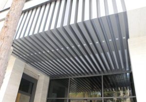 لوور آلومینیومی طرح چوب نما